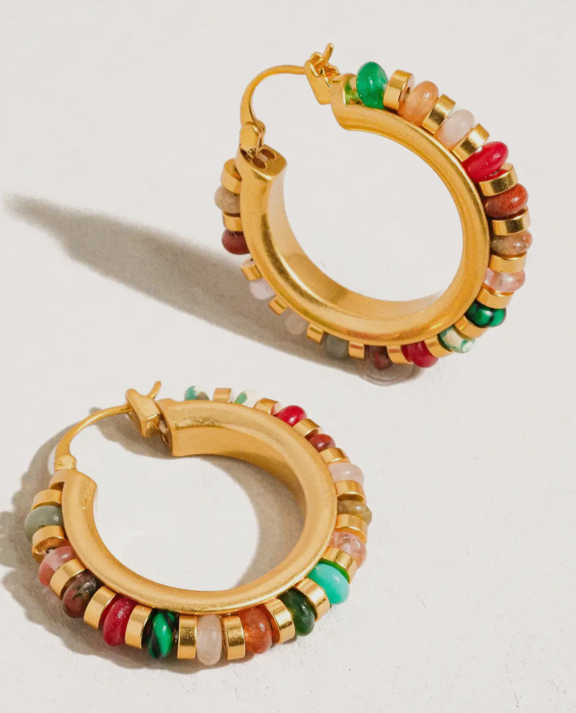 Beaded Hoops