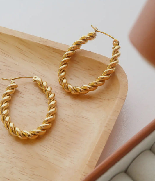 Braided Hoop Earrings