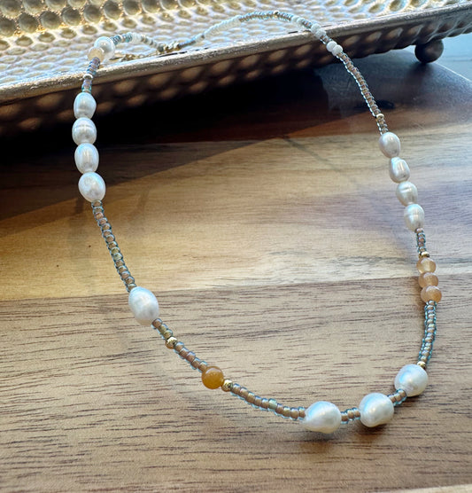 Boho Beaded Stack Necklace