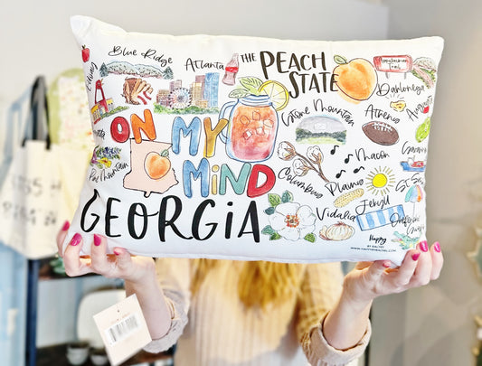 Georgia on My Mind Pillow