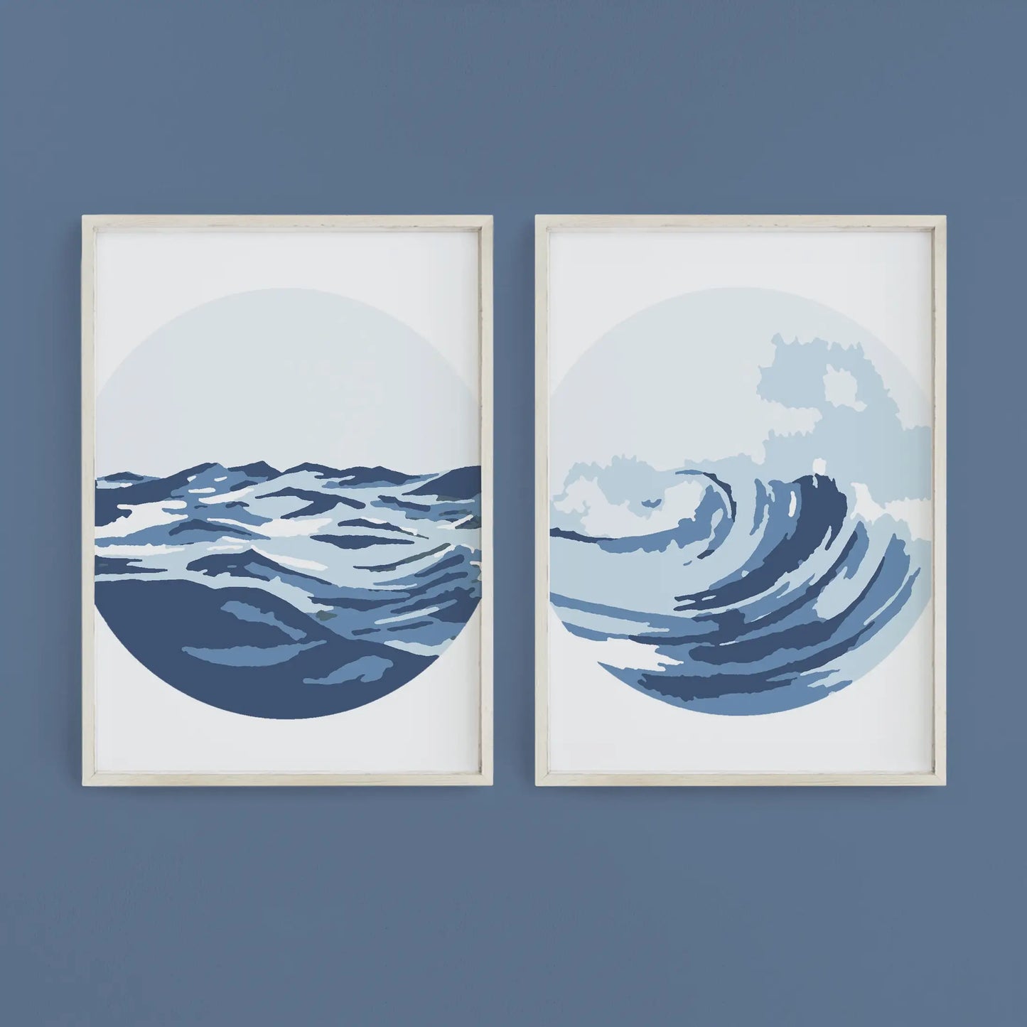 Ocean Waves Paint-By-Numbers kit